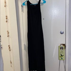 Twisted Neck Maxi Dress W/Slit